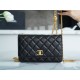 CHANEL 22K Small Gold Bar Adjustable WOC  