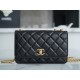 CHANEL 22K Small Gold Bar Adjustable WOC  