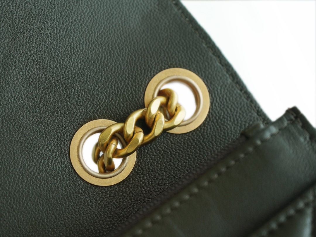 CHANEL 22K Small Gold Bar Adjustable WOC  