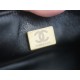 Chanel 22A New Mini Boy Black Lizard Grain Calfskin  