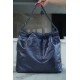 CHANEL 22P Handbag Medium Metallic Blue  