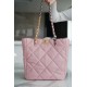 CHANEL 22B 19 BAG Tote Cherry Blossom Pink Lambskin  