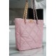 CHANEL 22B 19 BAG Tote Cherry Blossom Pink Lambskin  