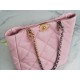 CHANEL 22B 19 BAG Tote Cherry Blossom Pink Lambskin  