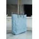 CHANEL 22B 19 BAG Tote Blue Lambskin  