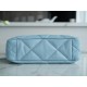 CHANEL 22B 19 BAG Tote Blue Lambskin  