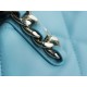 CHANEL 22B 19 BAG Tote Blue Lambskin  