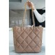 CHANEL 22B 19 BAG Tote Almond Lambskin  