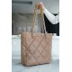 CHANEL 22B 19 BAG Tote Almond Lambskin  