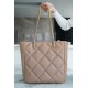 CHANEL 22B 19 BAG Tote Almond Lambskin  