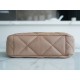 CHANEL 22B 19 BAG Tote Almond Lambskin  