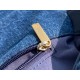 CHANE&L 19 Bag Denim Blue Small Denim Fabric  