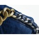 CHANEL 19 Bag Denim Blue Medium Denim Fabric  