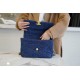 CHANEL 19 Bag Denim Blue Medium Denim Fabric  