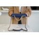 CHANEL 19 Bag Denim Blue Medium Denim Fabric  