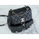 CHANEL 23P Duma Backpack Black Calfskin Large  