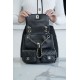 CHANEL 23P Duma Backpack Black Calfskin Large  