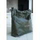 CHANEL 22P Handbag Medium Olive Green Calfskin  