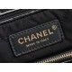 CHANEL 22P Handbag Small Black with White Buckle  