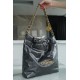 CHANEL 22P Handbag Small Metallic Gray  