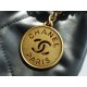 CHANEL 22P Handbag Small Metallic Gray  