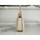 CHANEL 23P Moon Crescent Bag Small Light Almond Lambskin  