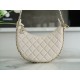 CHANEL 23P Moon Crescent Bag Large Milk Almond Lambskin with Light Gold Accents  