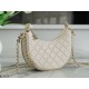 CHANEL 23P Moon Crescent Bag Large Milk Almond Lambskin with Light Gold Accents  