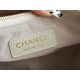 CHANEL 23P Moon Crescent Bag Large Milk Almond Lambskin with Light Gold Accents  