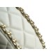 CHANEL 23P Moon Crescent Bag Large Milk Almond Lambskin with Light Gold Accents  