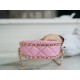 CHANEL 23P Moon Crescent Bag Small Pink Lambskin  