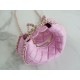 CHANEL 23P Moon Crescent Bag Large Pink  