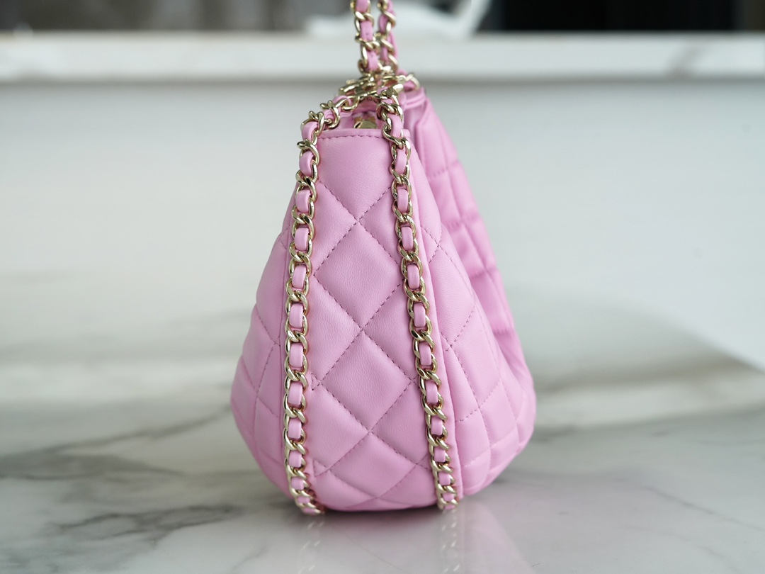 CHANEL 23P Moon Crescent Bag Large Pink  