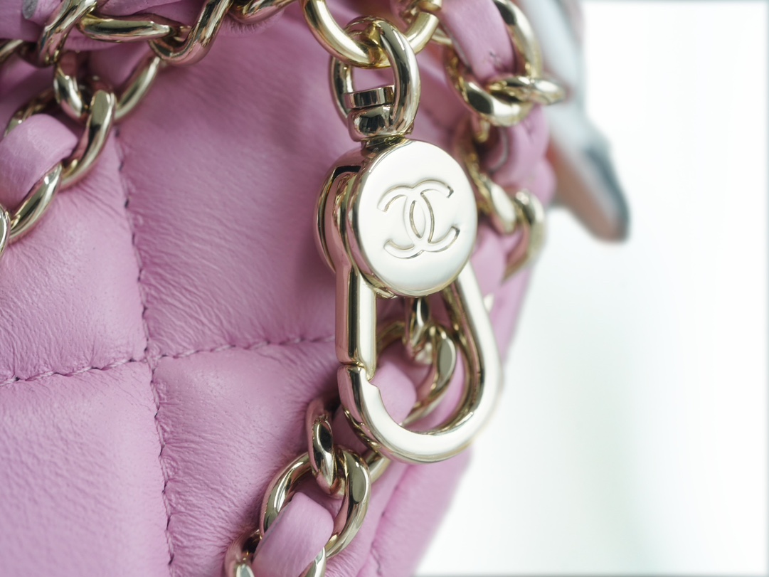 CHANEL 23P Moon Crescent Bag Large Pink  