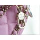 CHANEL 23P Moon Crescent Bag Large Pink  