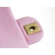 CHANEL 23P Heart Adjustable Buckle Large Pink Textured Calfskin  