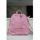 CHANEL 23P Spring/Summer New Mini Backpack Small Pink Glossy Calfskin