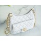 CHANEL 23C Early Spring Resort Collection Flap Bag White Medium Glossy Wrinkled Calfskin  