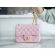 CHANEL 23S Camellia Adjustable Buckle Square Bag Small Lambskin  