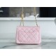 CHANEL 23S Camellia Adjustable Buckle Square Bag Small Lambskin  