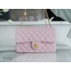 CHANEL 23S Camellia Adjustable Buckle CF Small Sakura Pink Lambskin  