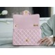 CHANEL 23S Camellia Adjustable Buckle CF Small Sakura Pink Lambskin  