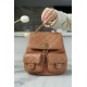 CHANEL 23P Duma Backpack Large Caramel Calfskin  