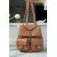 CHANEL 23P Duma Backpack Large Caramel Calfskin  