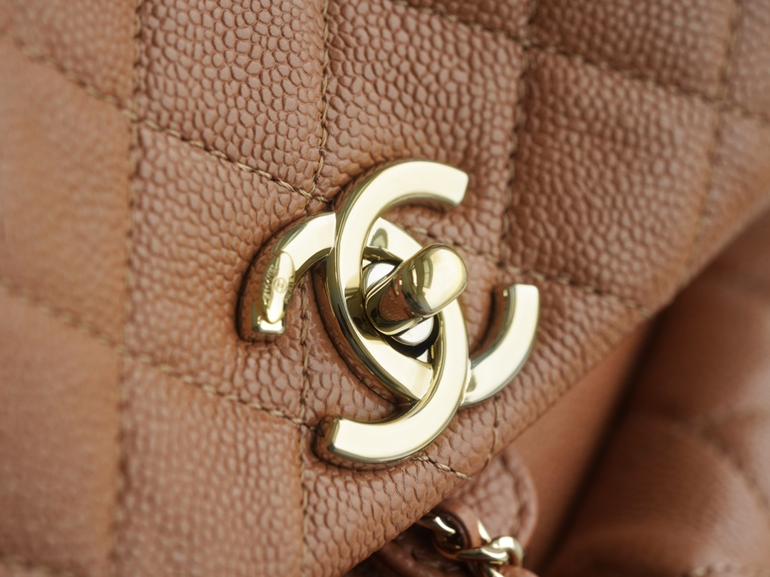 CHANEL 23P Duma Backpack Large Caramel Calfskin  