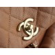 CHANEL 23P Duma Backpack Large Caramel Calfskin  