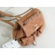 CHANEL 23P New Duma Backpack Mini Caramel Calfskin  