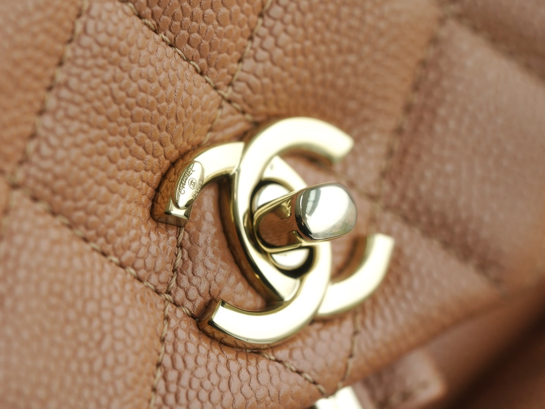 CHANEL 23P New Duma Backpack Mini Caramel Calfskin  