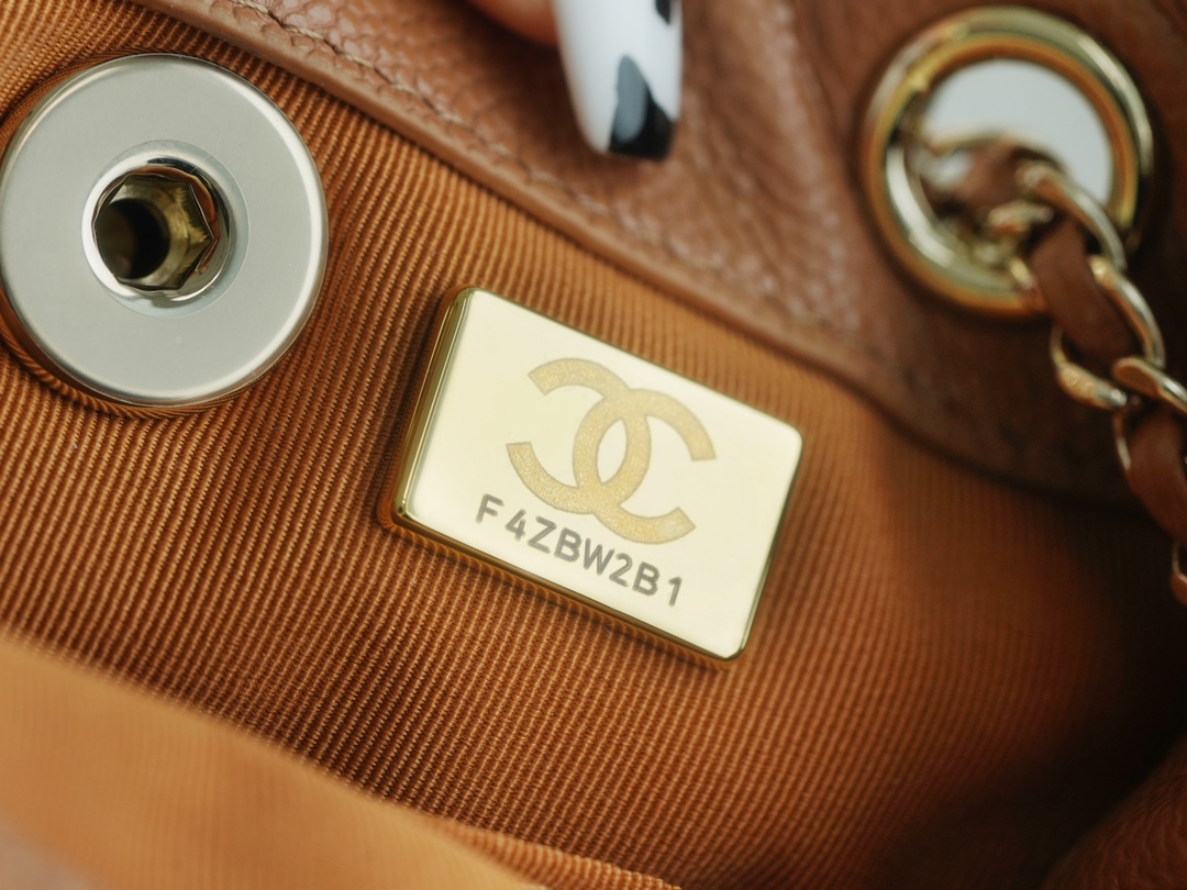 CHANEL 23P New Duma Backpack Mini Caramel Calfskin  