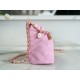 Chanel 23P Mini 22 Bag Small Fortune Bag Pink Lambskin